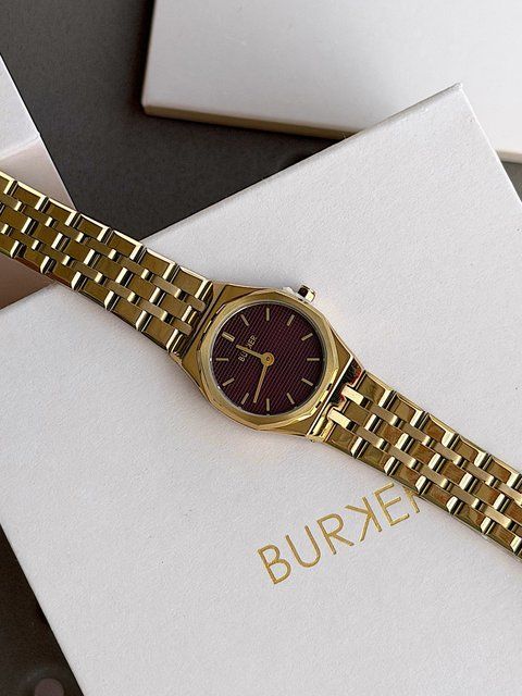 Годинник жіночий Burker Victoria Gold Burgundy VICGBUR фото