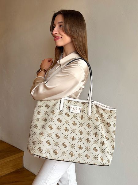 Сумка жіноча Guess Neda біла лого CP965424 owl фото