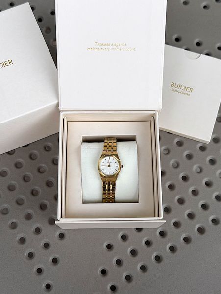 Годинник жіночий Burker Victoria Gold White VICGW фото
