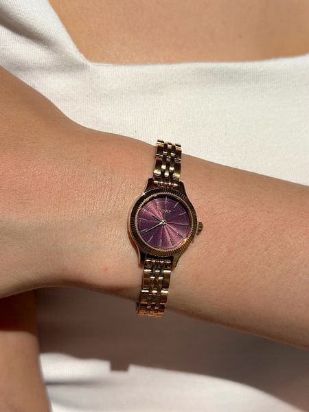Годинник жіночий Burker Sophie Gold Burgundy SOGBUR фото