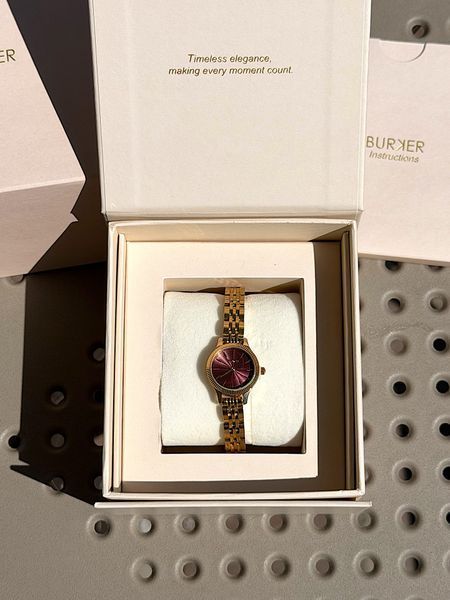 Годинник жіночий Burker Sophie Gold Burgundy SOGBUR фото