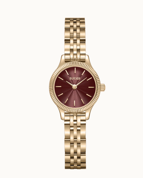Годинник жіночий Burker Sophie Gold Burgundy SOGBUR фото