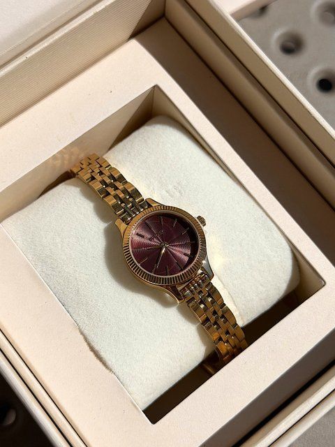 Годинник жіночий Burker Sophie Gold Burgundy SOGBUR фото