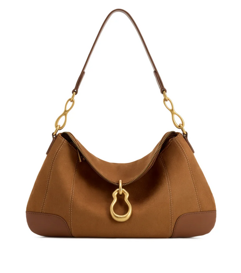 Сумка жіноча JW PEI Jayla Faux Suede коричнева 5S299-32 br фото