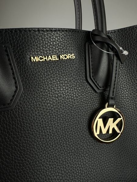 Сумка жіноча Michael Kors Mercer M чорн. шкіряна 	 35S1GM9M2L BLA фото