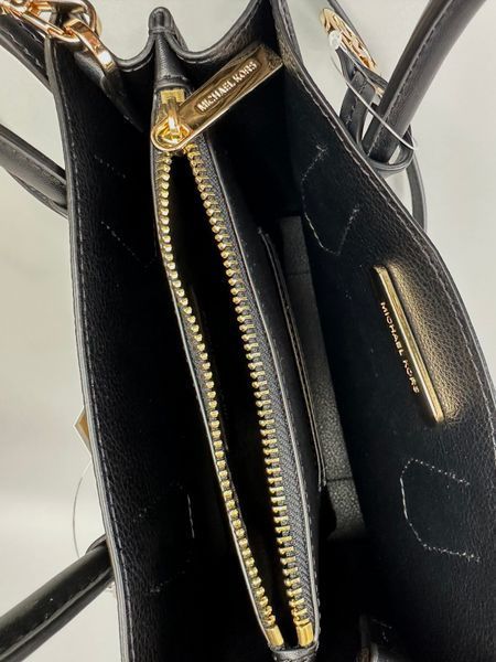 Сумка жіноча Michael Kors Mercer M чорн. шкіряна 	 35S1GM9M2L BLA фото
