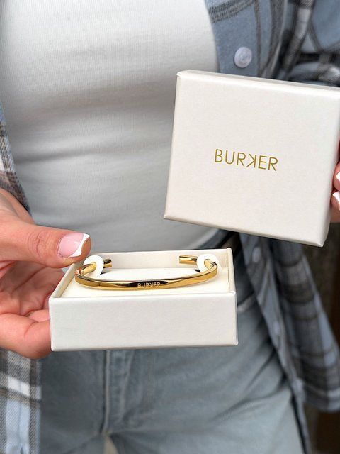 Браслет Burker Violet Petite золотий 4мм VG фото