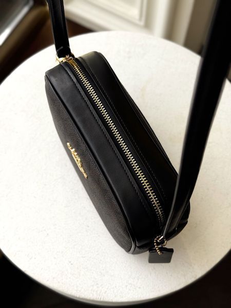 Сумка жіноча Coach mini Jamie чорна лого CY752 IMXAQ фото