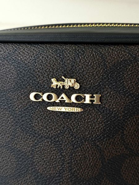 Сумка жіноча Coach mini Jamie чорна лого CY752 IMXAQ фото